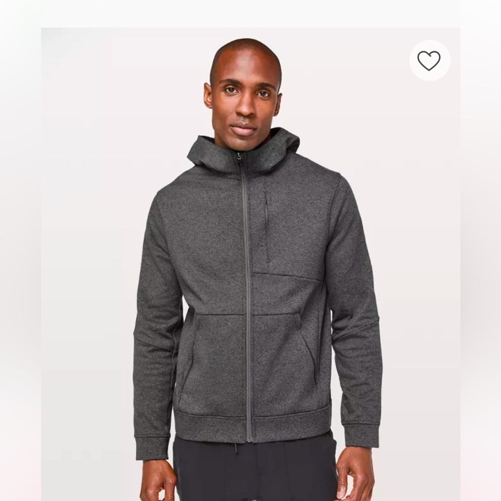 Lululemon City Sweat Zip Hoodie *Thermo Heathered Light Cast Men’s Size M